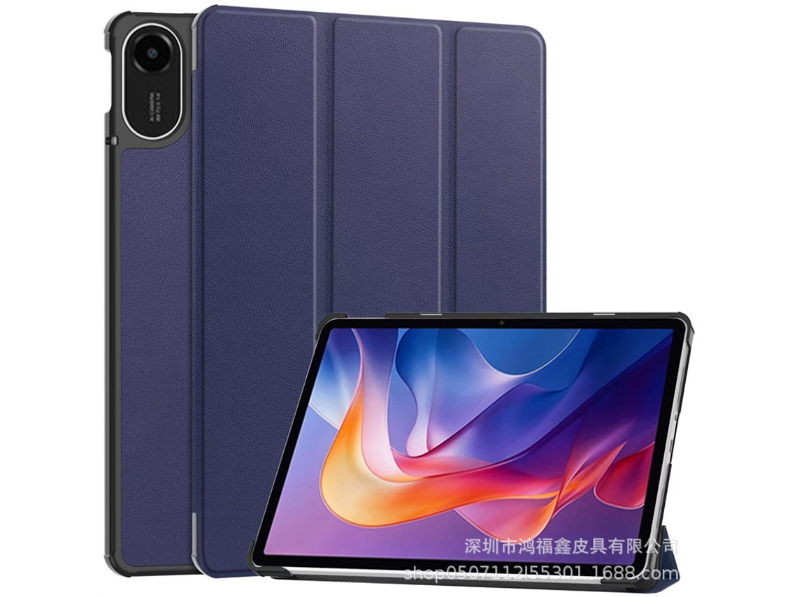 Capa Protetora Dobrável Em Três Partes Para Tablet Samsungdeep Blue Tab S8 Plus 2022/s7 Fe/s7 Plus 12.4 Modelo 2021 Universal Ushion