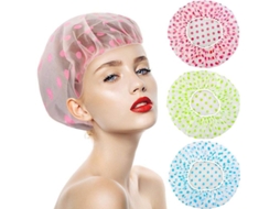 2026 3 Gorros de Baño Impermeables Eva Reutilizables Con Elástico Y Estampado Floral para Spa Salón de Belleza Ducha