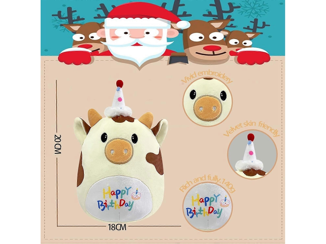 Peluche De Vaca Castanha 20 Cm