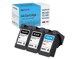 2black-aecteach Compatível 445xl 446xl Substituição De Cartucho De Tinta Para Canon Pg-445 Cl-446 Pg445 Para Ip2840 2840 Mg2440 Mg2540 2940 Mx494