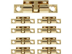 Conjunto De 10 Fechos Porta Com Rolete E Esfera Latão, 40mm, Tensão De Liberação Ajustável, Fáceis De Instalar, Cor