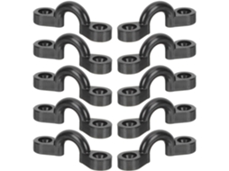 Kit Com 10 Ilhós Elásticos Fáceis De Guardar, Em Nylon E Aço, Para Montagem De Equipamentos Em Caiaques