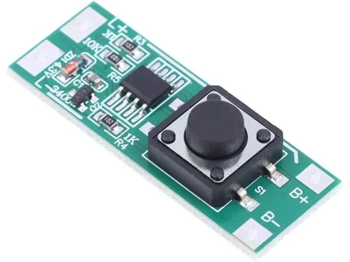 Módulo De Luz Intermitente Dc3v-12v Com 3 Modos De Alto Brilho