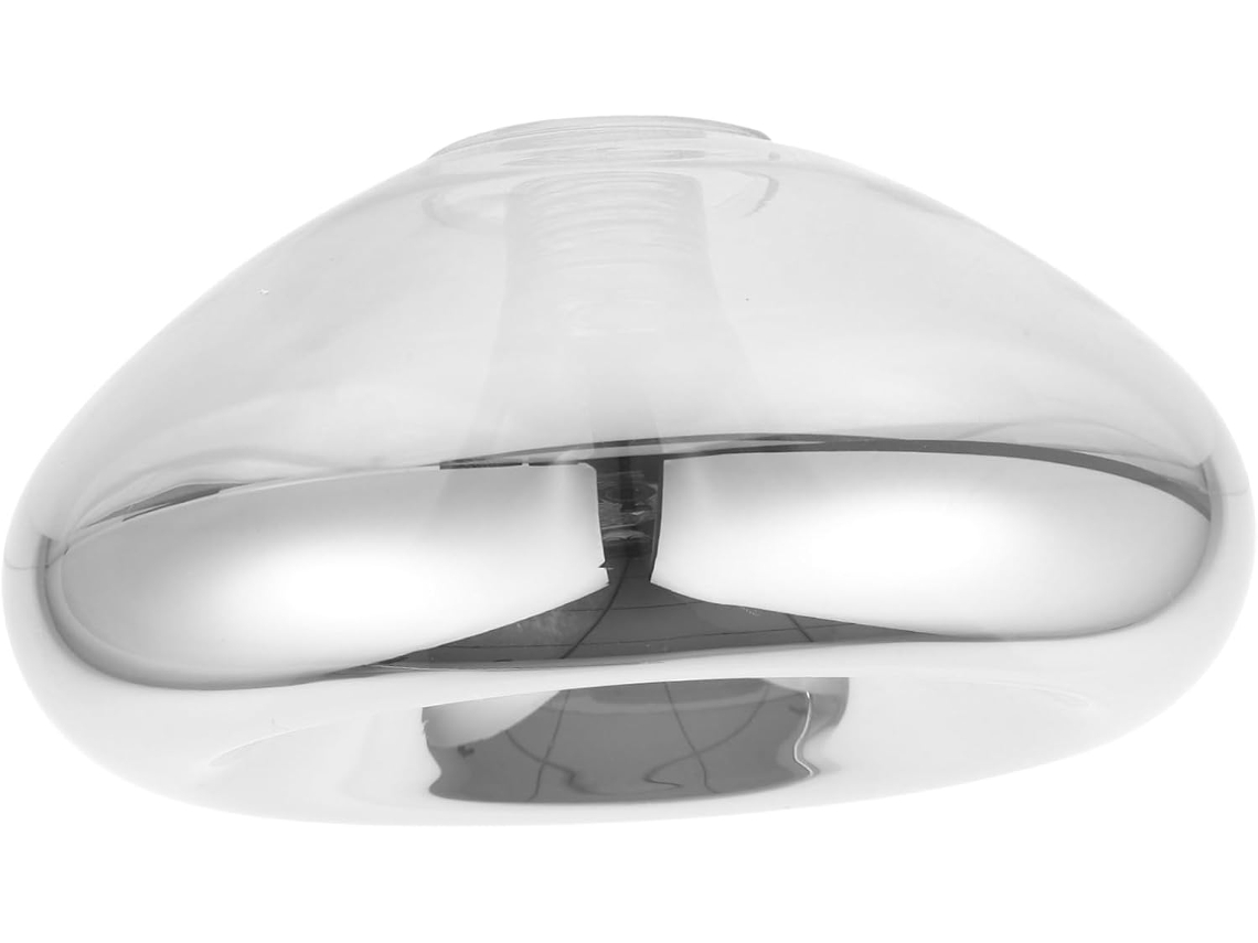 Abajur De Vidro Fumê G9 Ø150 Mm, Moderno E Decorativo Para Luminária De Teto.