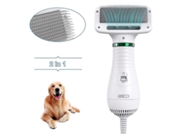 Secador Portátil 2 em 1 para Cães e Gatos com Escova Integrada. Silencioso. TAISHENGDA