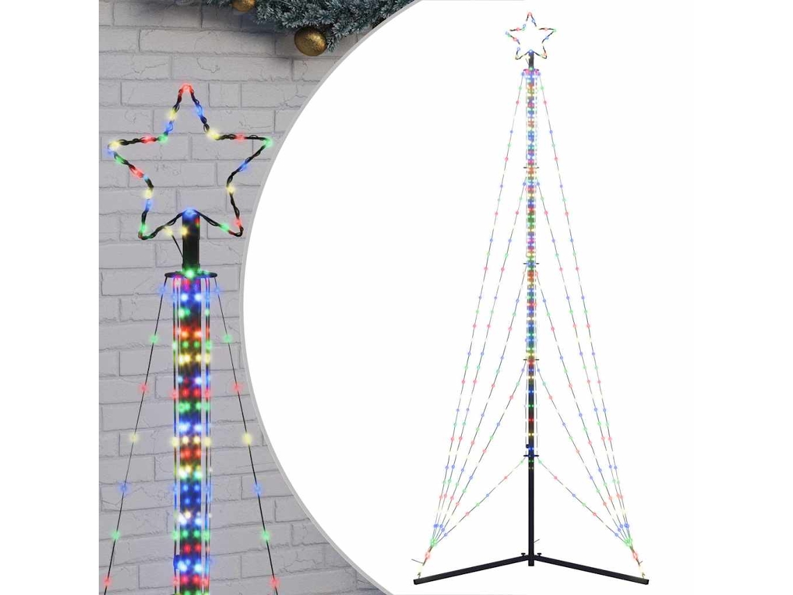 Led Christmas Tree, Led Christmas Trees Vidaxl Multicolor Aço (300 Cm)