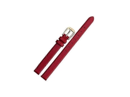 Pulsera De Cuero Auténtico Con Hebilla Para Reloj Mujer 10mm Rojo 10mm Vermelho