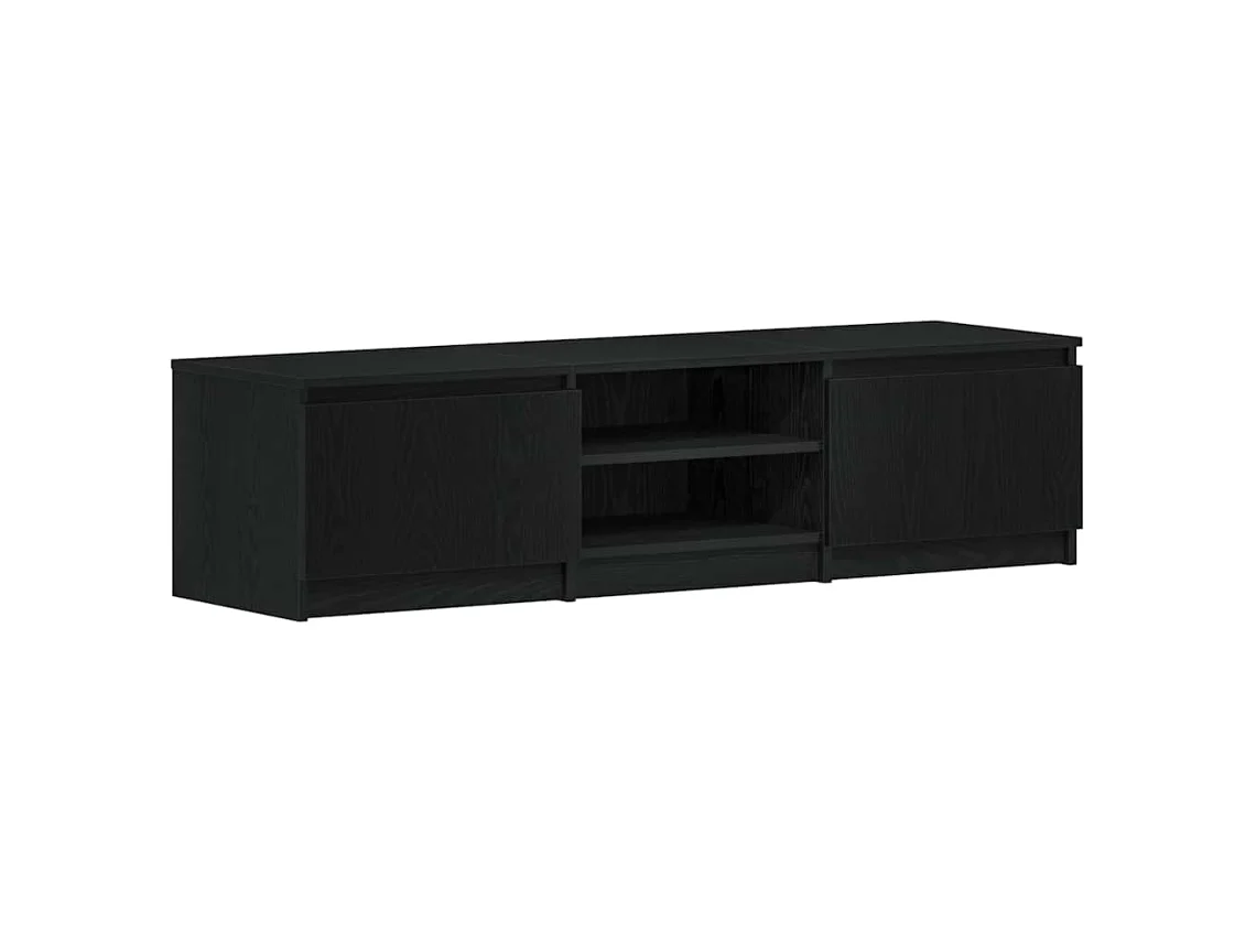 Móvel de Tv 140x40x36 Cm Derivados de Madeira Carvalho Preto MAISON EXCLUSIVE
