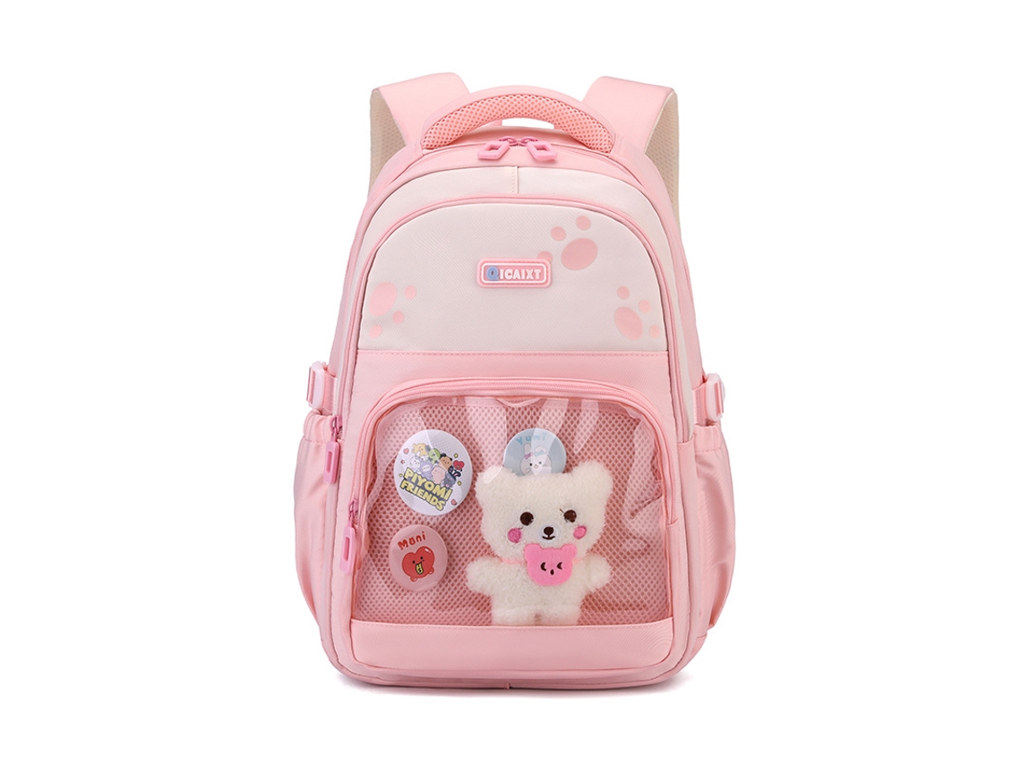 Mochila Confortável Para Viagens: As Alças Acolchoadas Reduzem Ideal Para A Faculdade, Viagens Ou Trabalho. Rosa Hexinyigjly