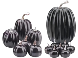Abóboras Artificiais, Decoração Rústica De Halloween, Musgo Artificial Centro De Mesa Sazonal Para Gokoco