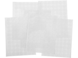 Conjunto De 6 Folhas Adesivos Transparentes Removíveis Dupla Face