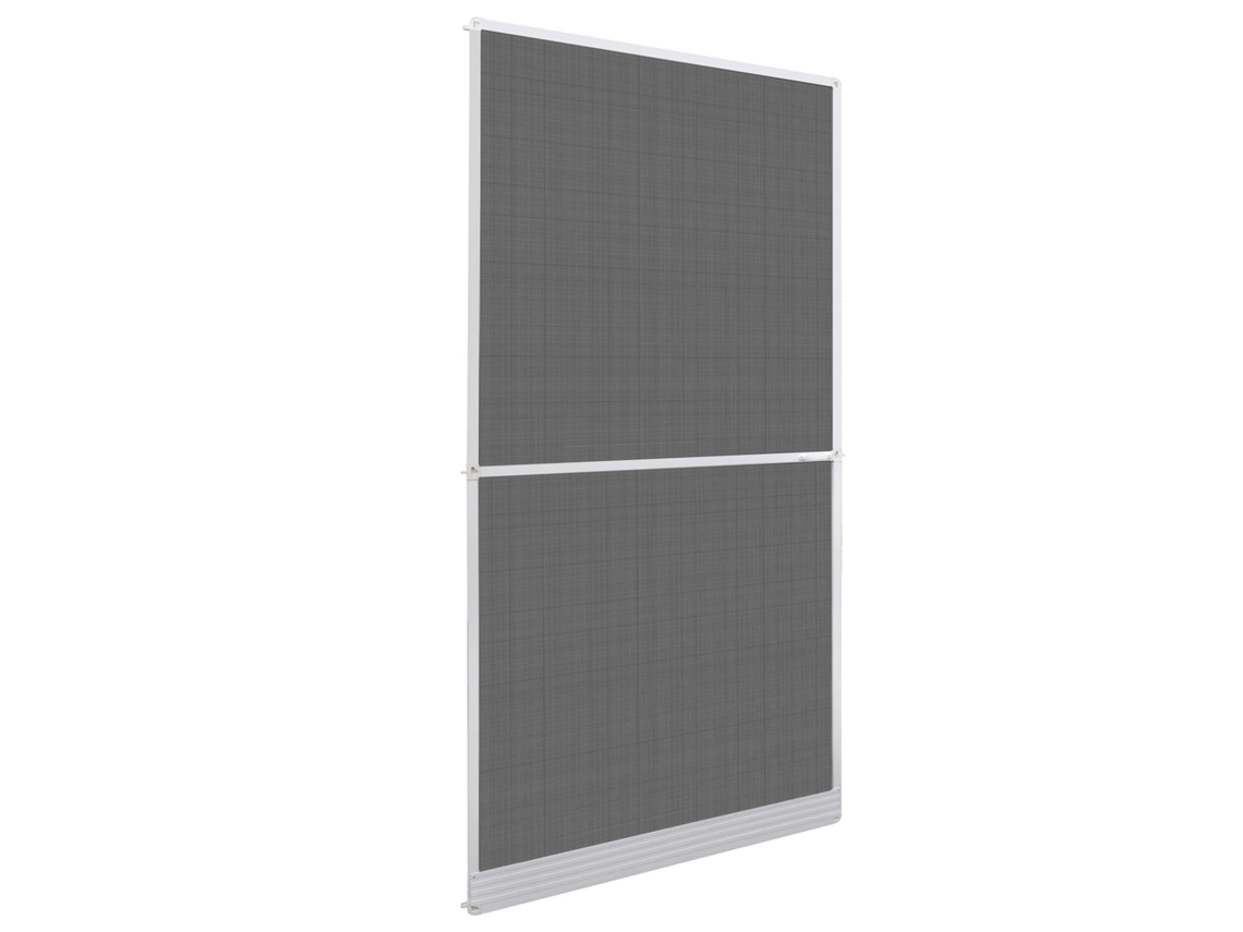 Vidaxl Tela De Insetos Com Dobradiça Branco E Preto 120 X 240 Cm