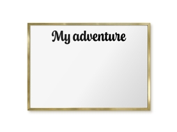 Magnetic Wall Board My Adventure For The Office Espelharte (70x50 Cm)