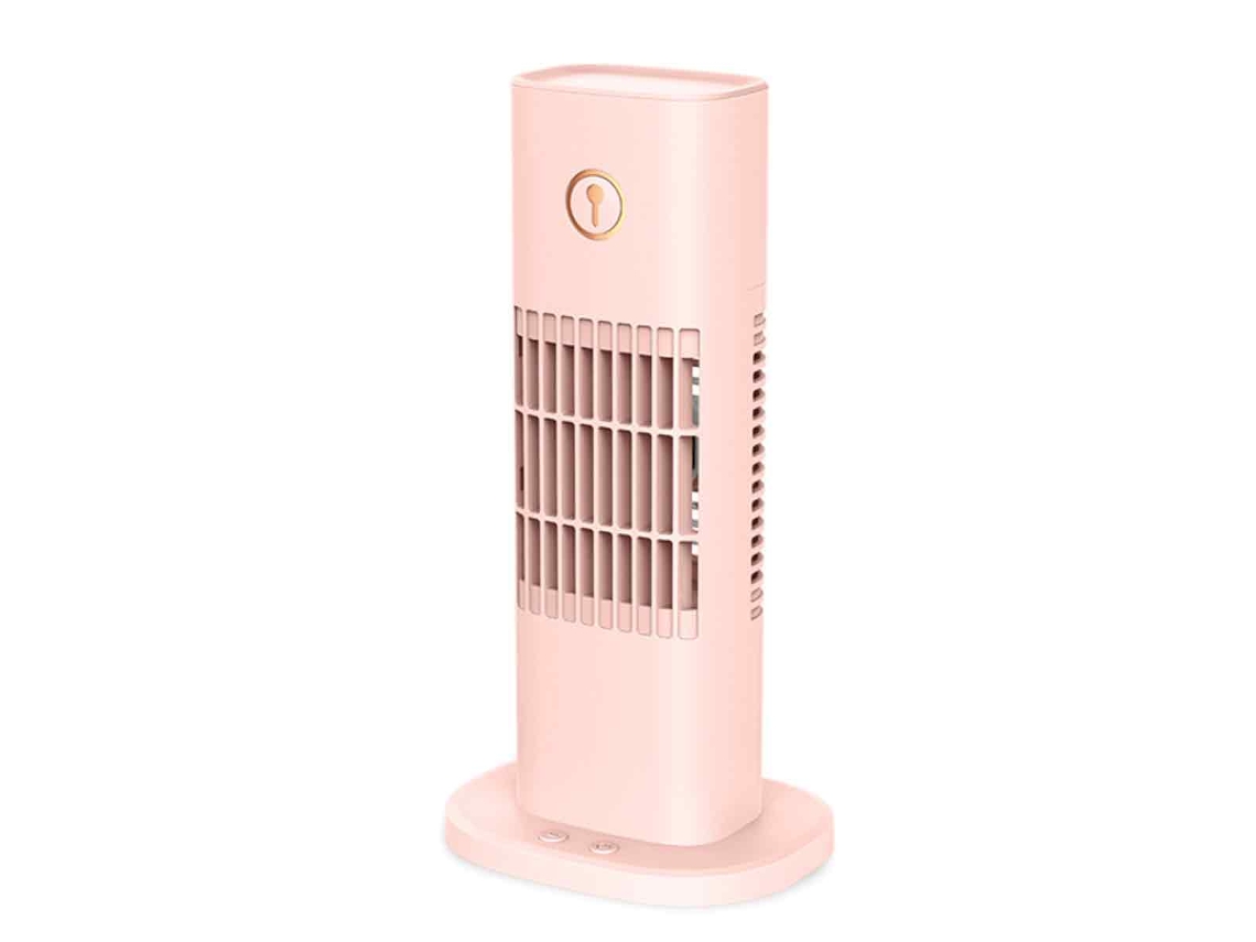Resfriador de Ar AQUAFORGE portátil com reservatório de 700ml, 3 velocidades, temporizador e 7 luzes led
