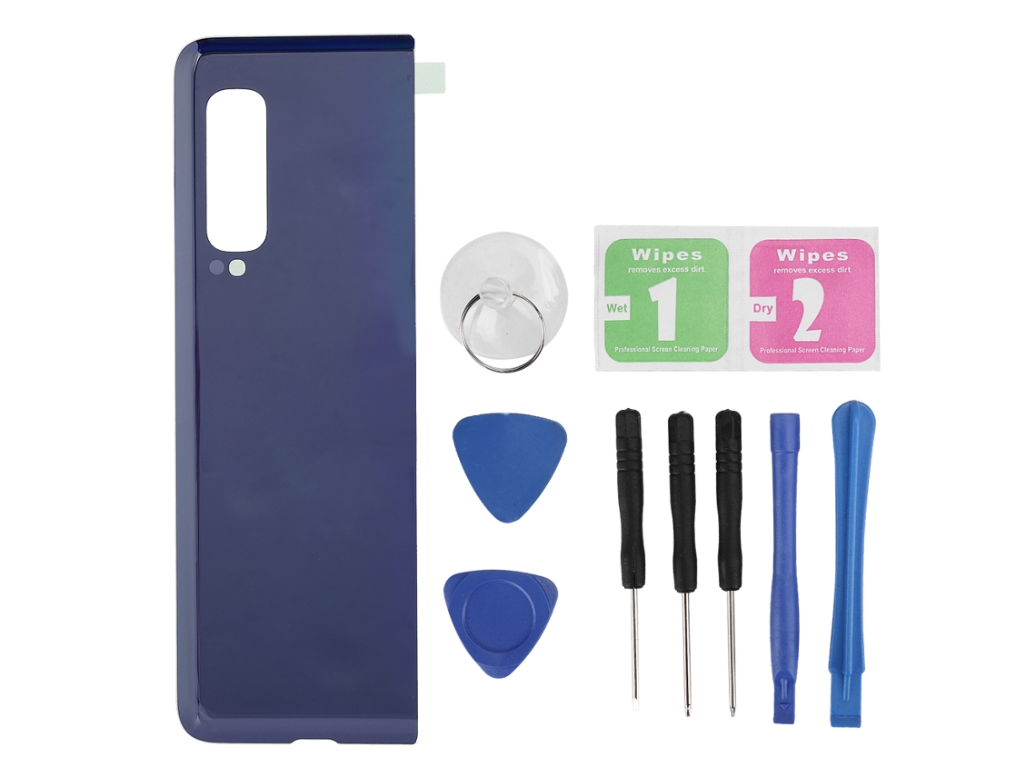Tampa Vidro Bateria LAXISCREED Samsung Fold F900 Roxo Azul