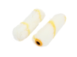 Conjunto de 4 Rolos Pintura para Decoração Piso e Parede, nas Cores Amarelo Branco, 10 Cm CHABERLU