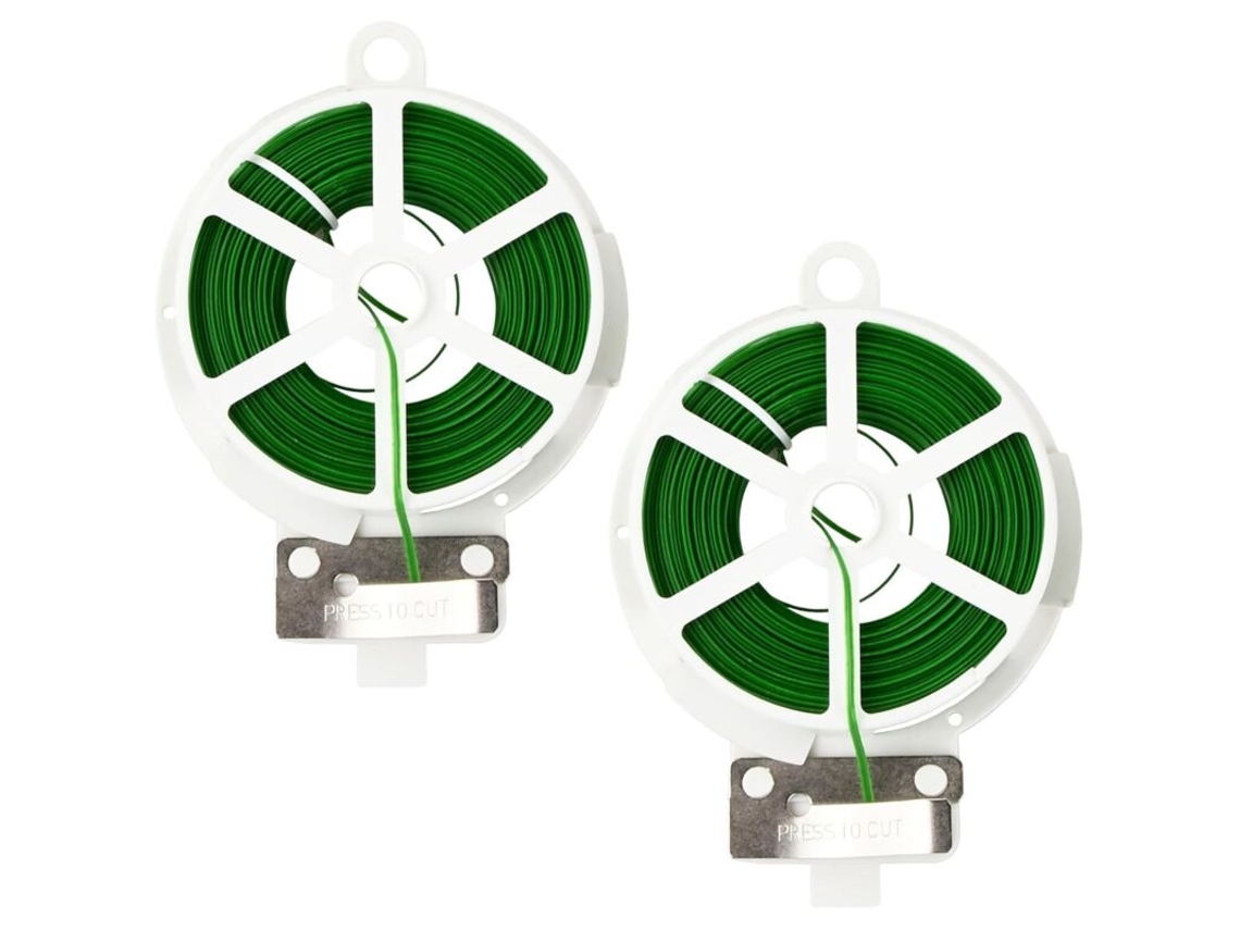 Amarras de Metal para Plantas, 200 M, Verdes | AQUAFORGE