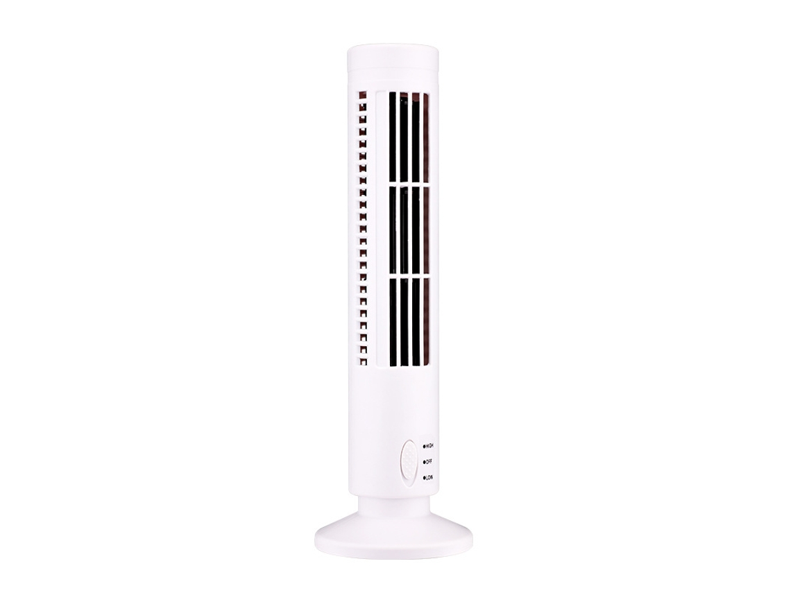 Torre Oscilante 90° Sem Pás Mini Cooler Vertical Branco
