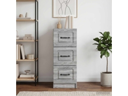 Vidaxl Gabinete De Gavetas Sonoma Cinzento 33 X 34,5 X 87 Cm