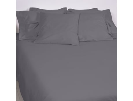 Lençol ASA Nude (Cinzento -  160x290 cm - Algodão)