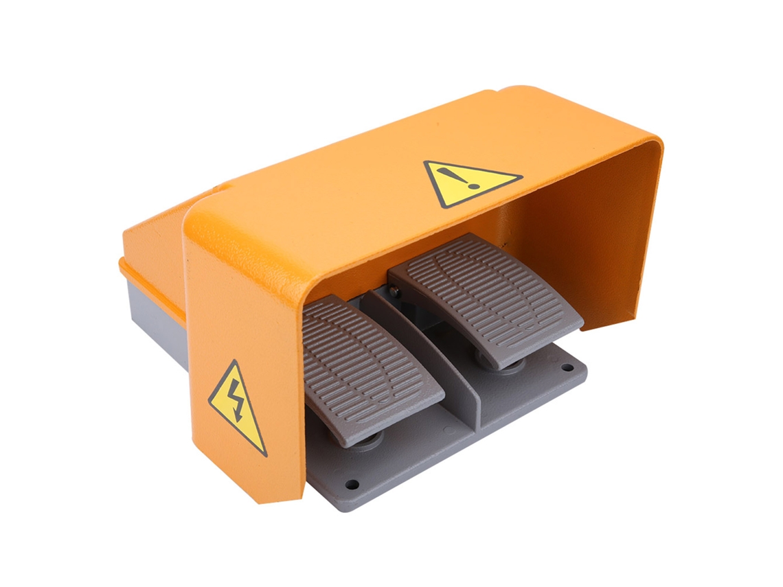 Interruptor De Pedal De Doble Pie Ydt1-18 Con Cáscara De Aluminio Total