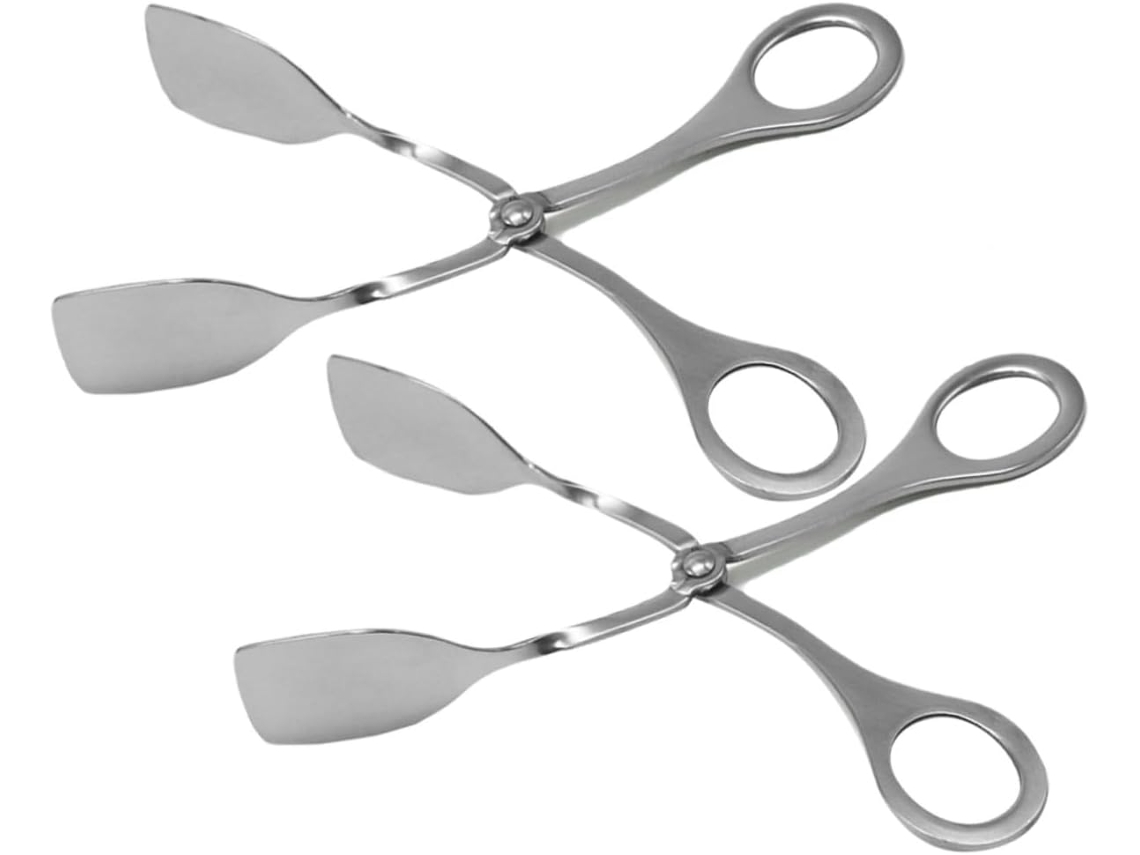 Lurrose Conjunto De 2 Pinças Aço Inoxidável Para Alimentos, Pinças Práticas Para Bife, Churrasco E Uso Diário Na Cozinha