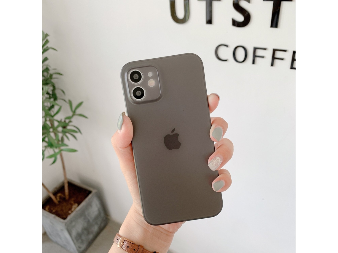 Conjunto De 2 Capas Transparentes Pretas Ultrafinas Foscas Para Iphone 17 Pro Com Proteção Contra Quedas.