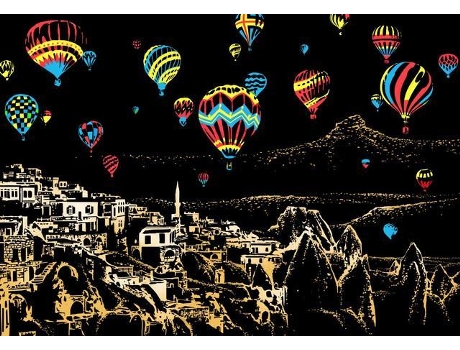 Scratch Painting FIGURED'ART Baloes de Ar Quente na Turquia Sp1005
