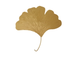 Decoração De Parede Biloba De Ferro Para Ambientes Interiores