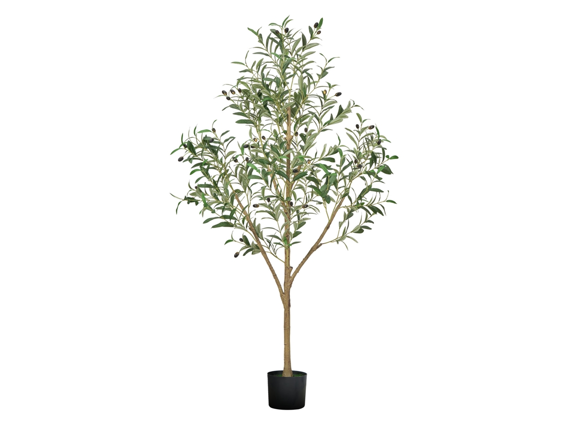 Oliveira artificial de 152 cm de altura, planta artificial independente para decoração de casa.