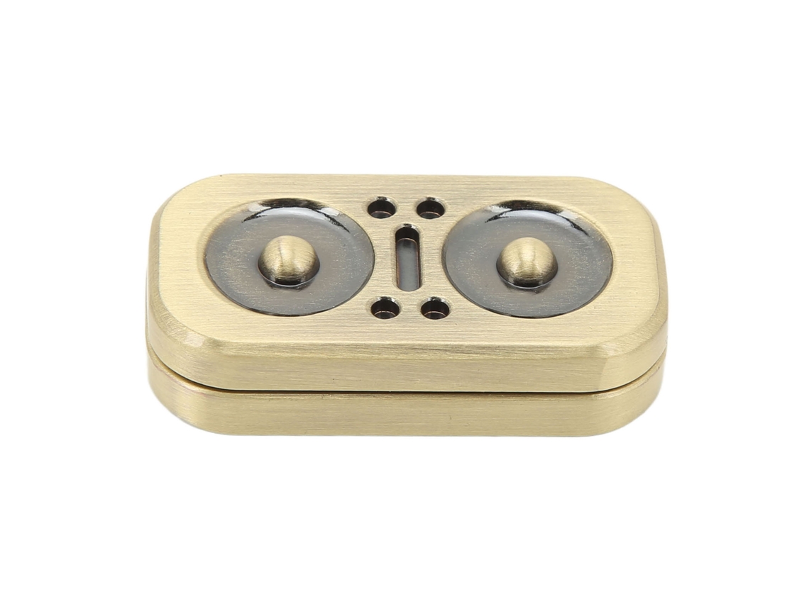 Mali brinquedo Fidget Slider Coruja Magnético Metal Alivio Estresse Push Card Tdah Ouro