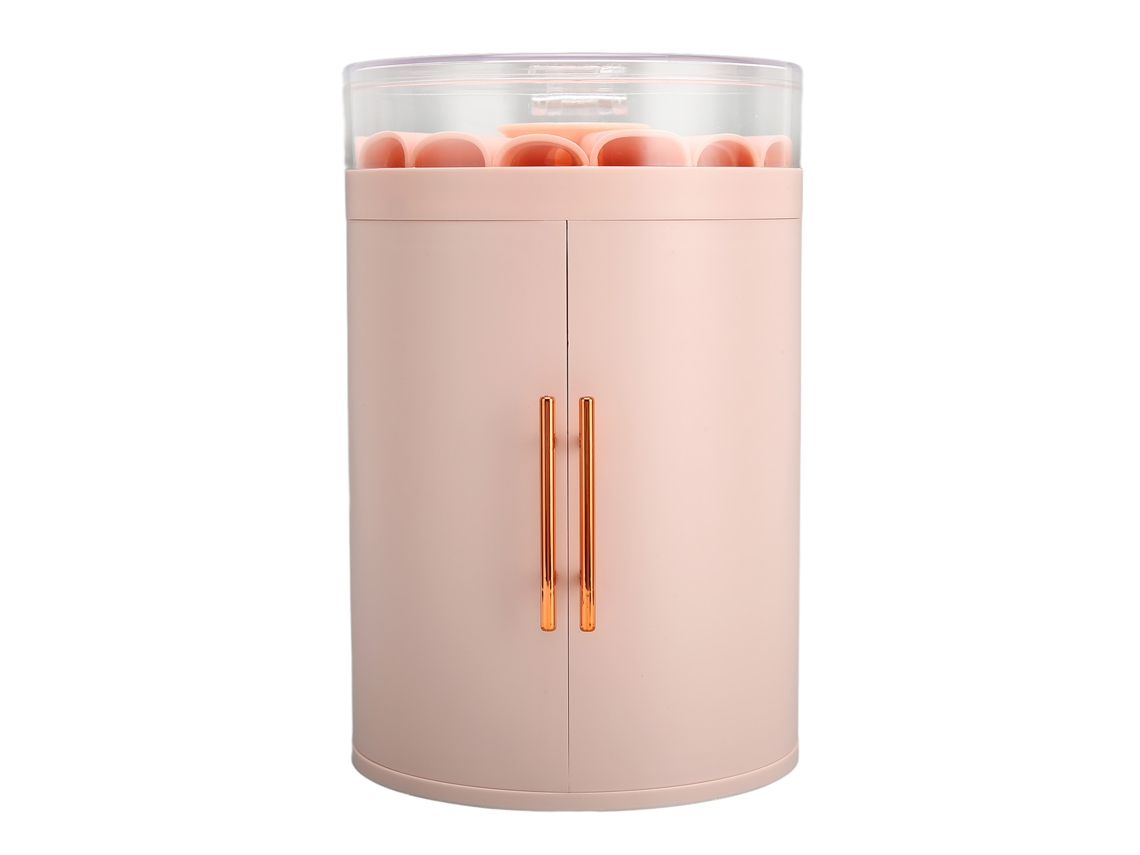 Organizador De Joyas Com 5 Camadas, Armário Mini De Capacidade Grande, Portátil, Para Joyas, Unhas E Cosméticos Rosa