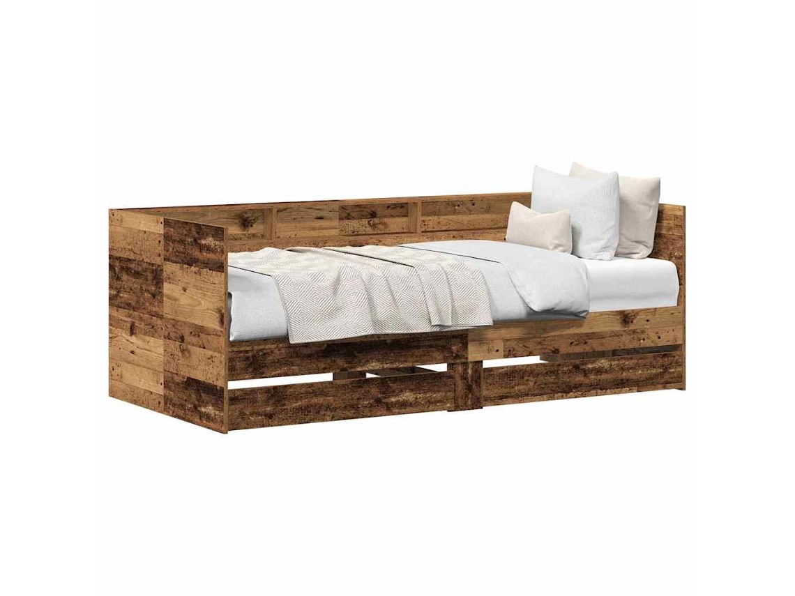 Sofá cama Madeira Antiga 75x190 cm com Madeira Processada MAISON EXCLUSIVE