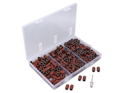 210 Peças De Lixas Para Furadeira De Unhas, 80 120 180 Grit, Lixamento De Manicure E Pedicure, Marrom Com Mandril