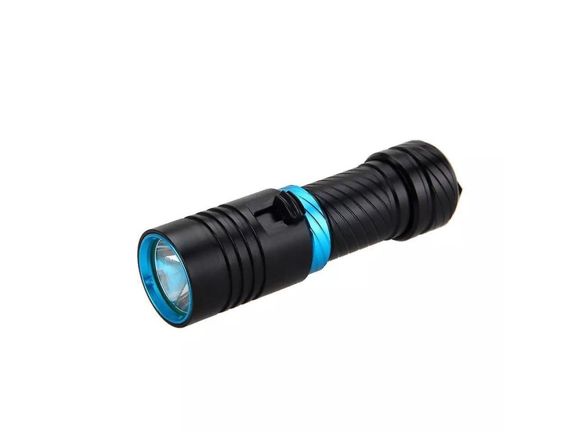 Lanterna de Mergulho Autônomo Xml-L2 Led 100M Luzes Tocha Subaquático para Esportes Subaquáticos Ao Ar Livre Preto Bisbisous VIGA EUROPE