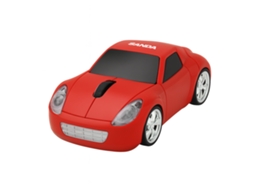 Rato Wireless Em Forma De Carro Sanda Sd 3728 Vermelho