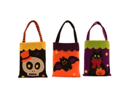 3 Pcs Sacos de Halloween Grandes Reutilizáveis para Compras e Guloseimas NEVEANCE