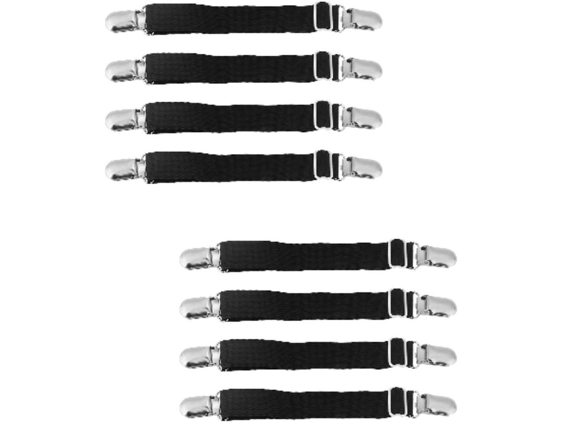 Conjunto De 8 Prendedores Elásticos Para Lençóis, Prendedores Para Capas De Colchão