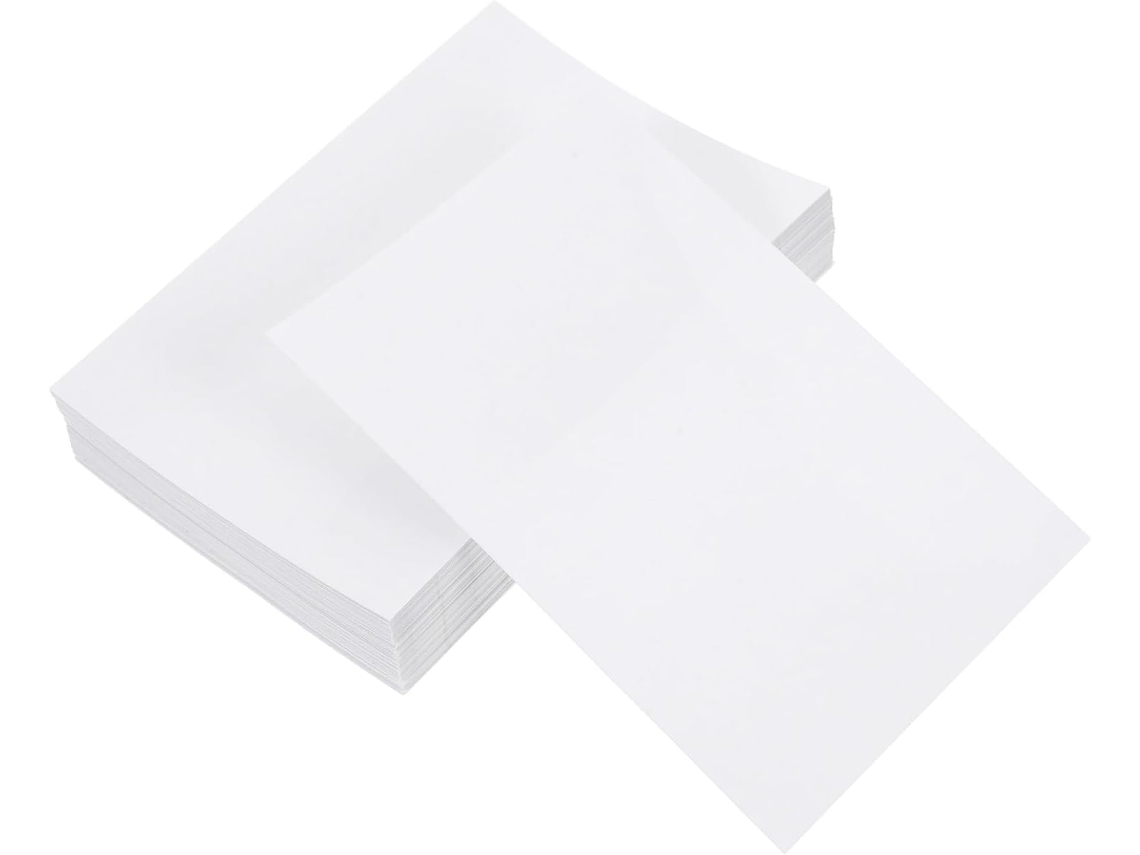 Vaguelly 100 Folhas De Plastificação Autoadesivas Pvc Transparentes Para Fotos E Documentos Em Bureau Ou