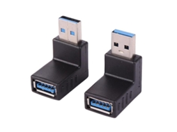 Adaptador Usb Barramento Ângulo Graus Conectores Extensão Acrílico Preto