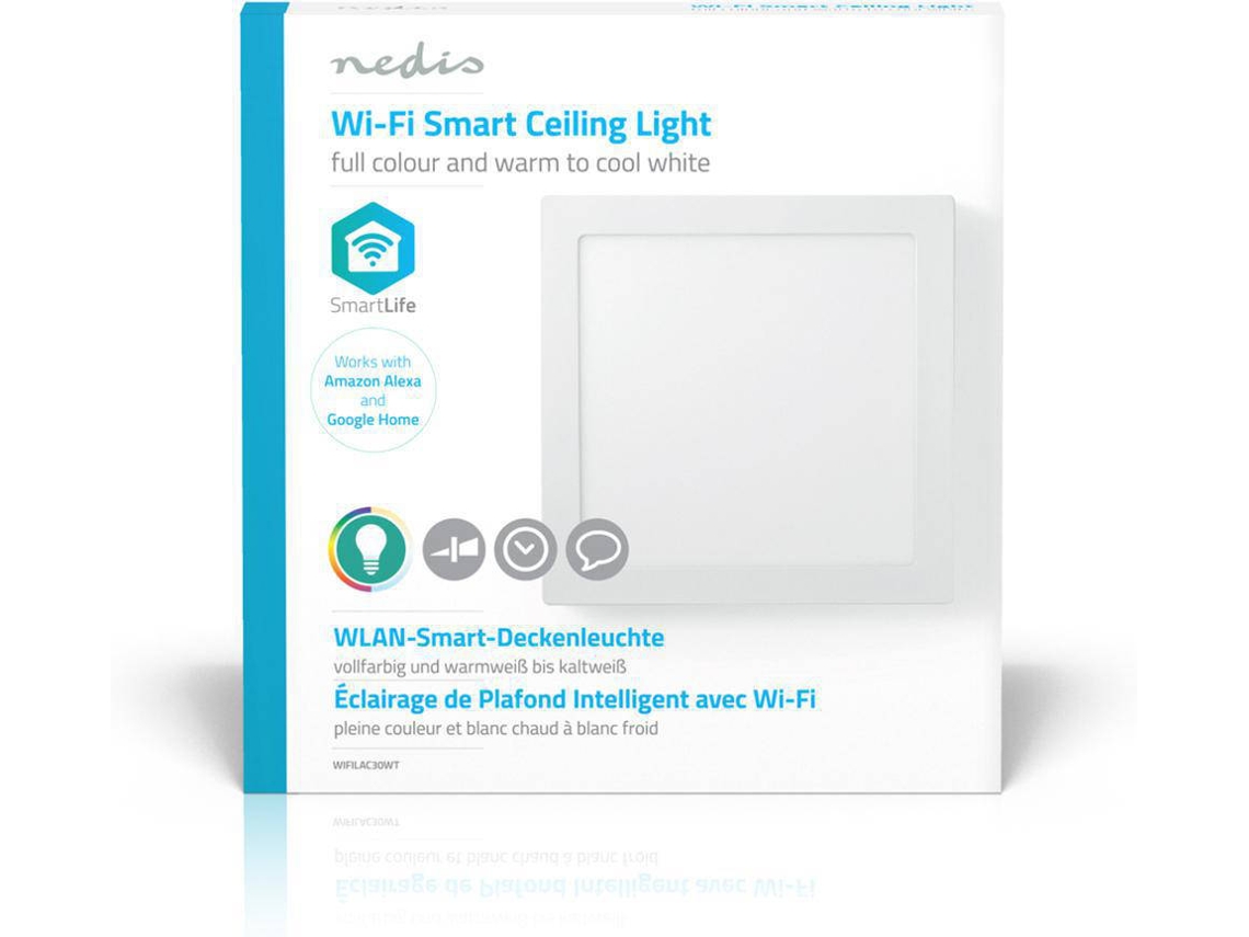 Plafon LED Wi-Fi NEDIS Branco