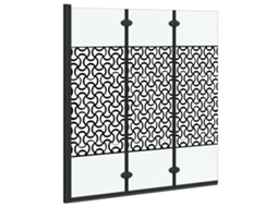 Maison Exclusive - Enclosure De Chuveiro Preto E Transparente 130 X 130 Cm