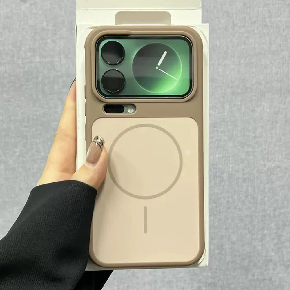 Capa Protetora Para Carregamento Sem Fio Xiaomi 17 Pro (dourado Deserto), Acabamento Fosco