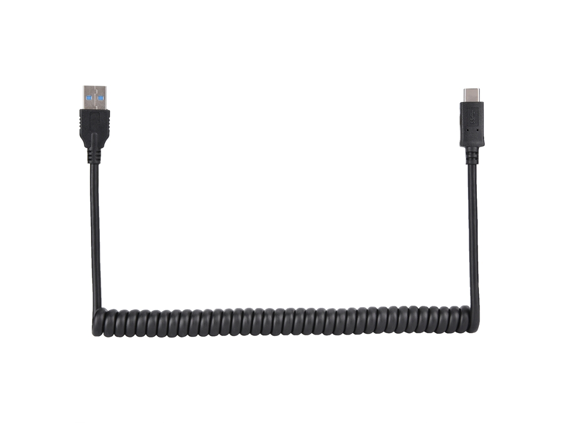 Cabo De Dados (carregamento Rápido, Transmissão De Dados) Cabo De Dados Com Mola Usb3.0 Tipo-c Para Carregamento Rápido