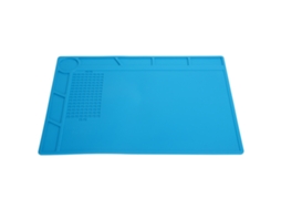 Tapete De Trabalho De Silicone Resistente Ao Calor Com Superfície Antiderrapante, Tapete De Solda Com Régua De Escala Integrada E Compartimentos De Ar
