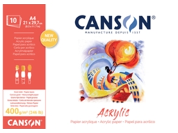 Bloco de Papel de Desenho CANSON Acrílico 500 X 700 Mm 400 G/M²