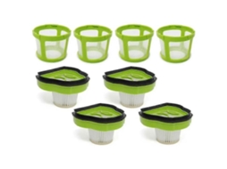Kit com 4 Filtros Hepa+ Molduras de Filtro Malha Compatíveis, Compatível com o Aspirador de Mão Bissell Pet Hair Eraser Newway BRILVIBERA