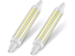 Rebe bombilla Led R7s, Não Regulável, Branco Frio 6000k, 1300lm, Luz Linear Base R7s, 2 Unidades