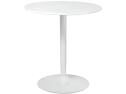 Mesa de Jantar Redonda Moderna para 2 Pessoas com Base de Coluna em Aço LYYTUNG (Ø70x75cm)
