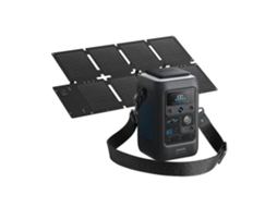 Kit Bateria Anker Solix C300x Dc Com Painel Solar De 60w